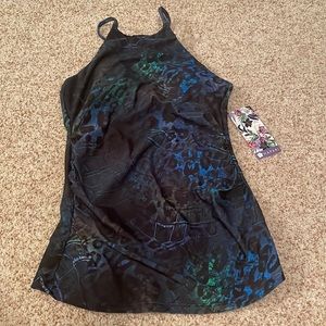 Hapari Animal High-Neck Strap Tankini NWT